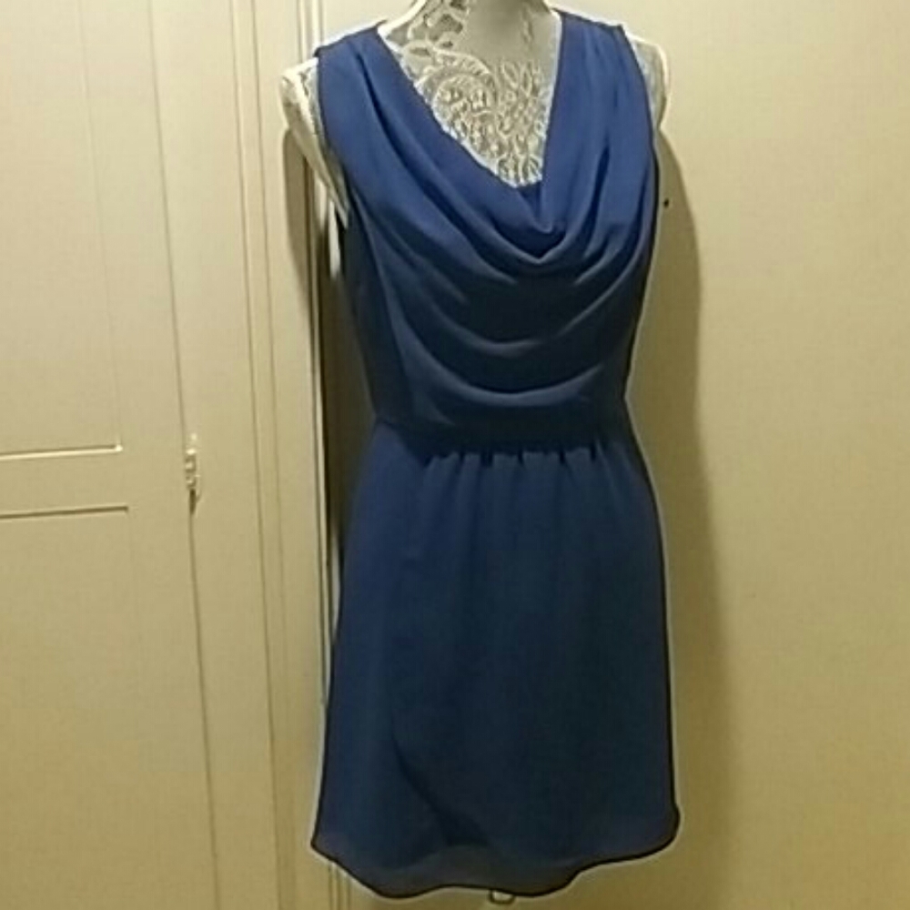 Akira Chicago Black Label Blue Summer Dress